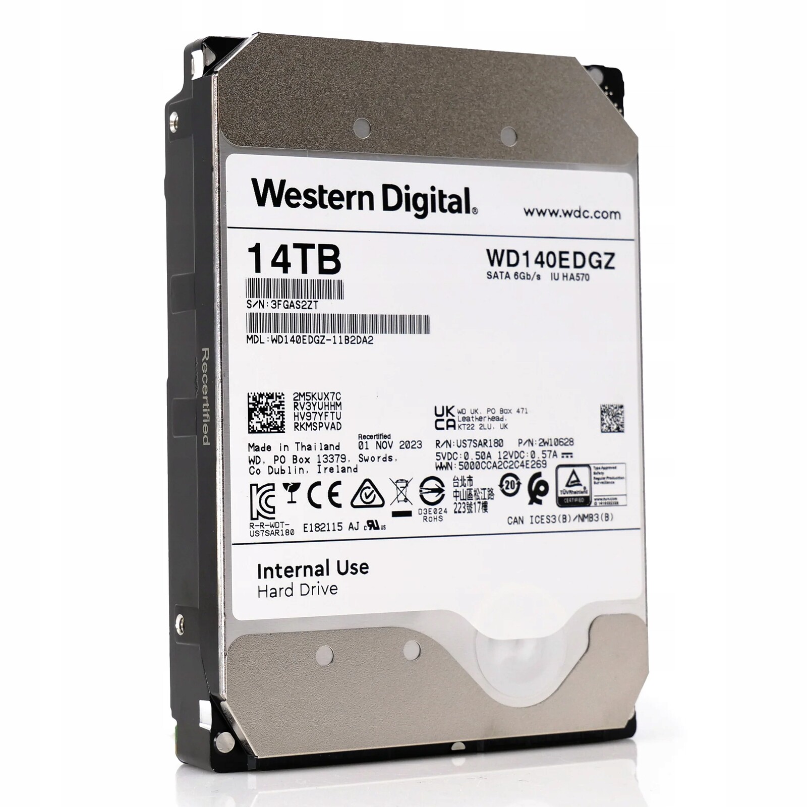 Pevný Disk Hdd Wd 14TB 3,5 WD140EDGZ 7200RPM 512MB Cache