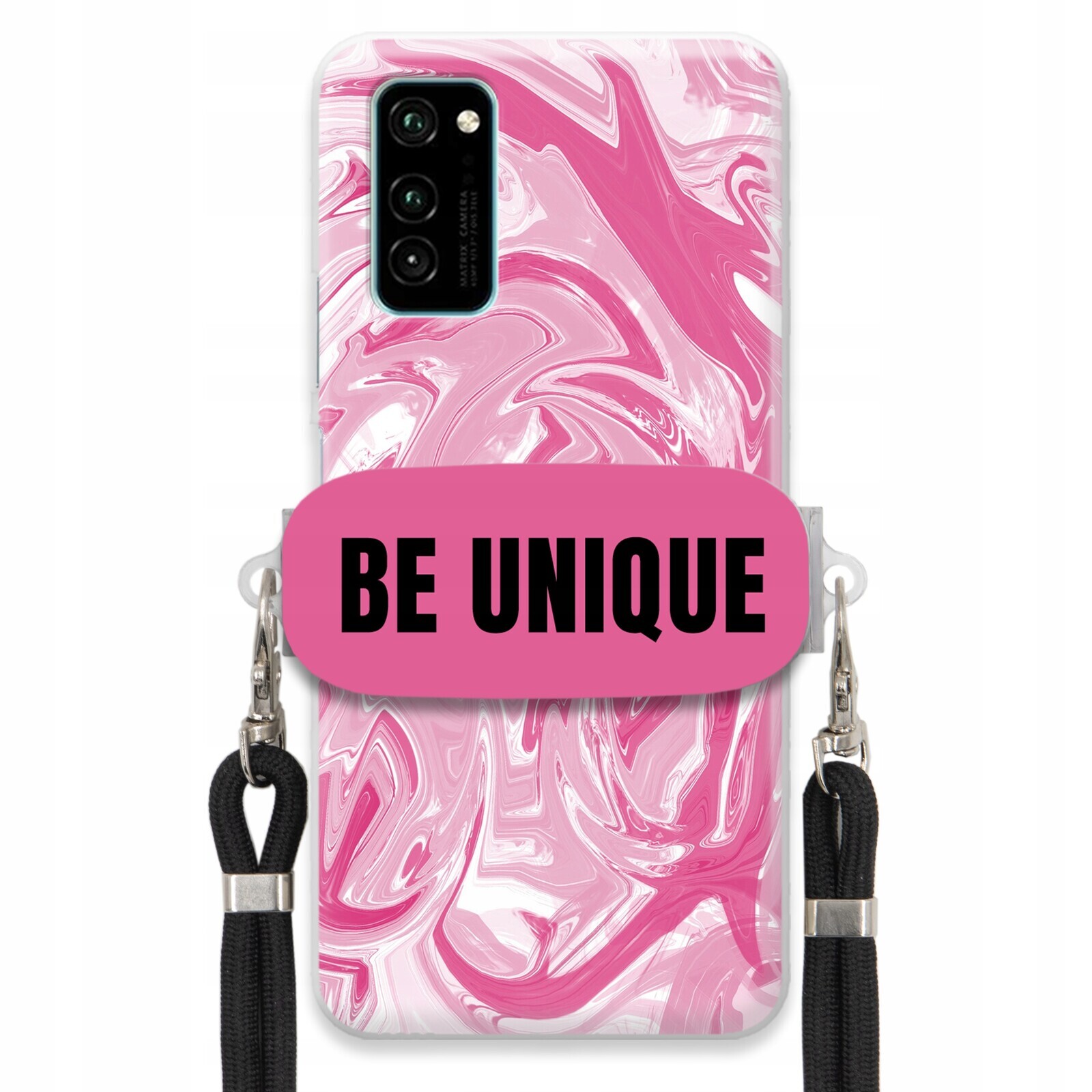 Pouzdro pro Huawei Honor V30 Pouzdro úchytka Šňůrka Černá Růžová Mramorová Unikátní