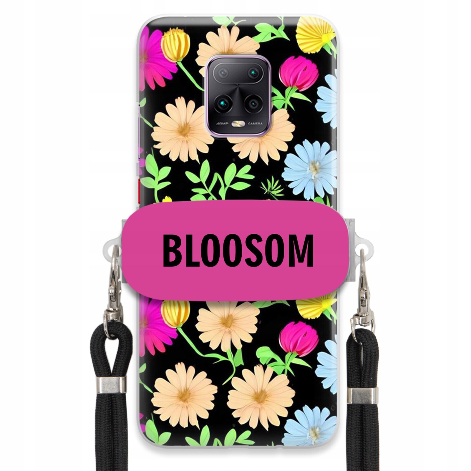 Pouzdro Crossbody Držák Pro Xiaomi Redmi 10X 5G Kryt Květiny Bloosom Flower