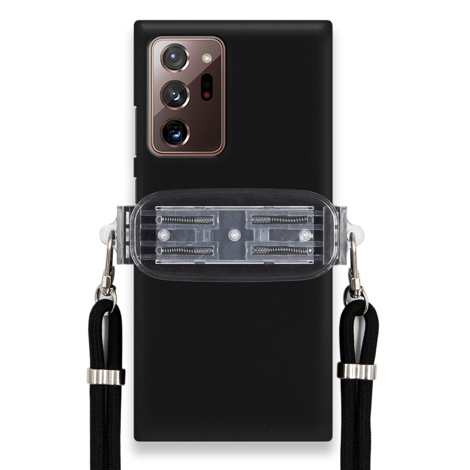 Pouzdro Pro Samsung Note 20 Ultra Smooth Case Univerzální Držák Černá Šňůrka