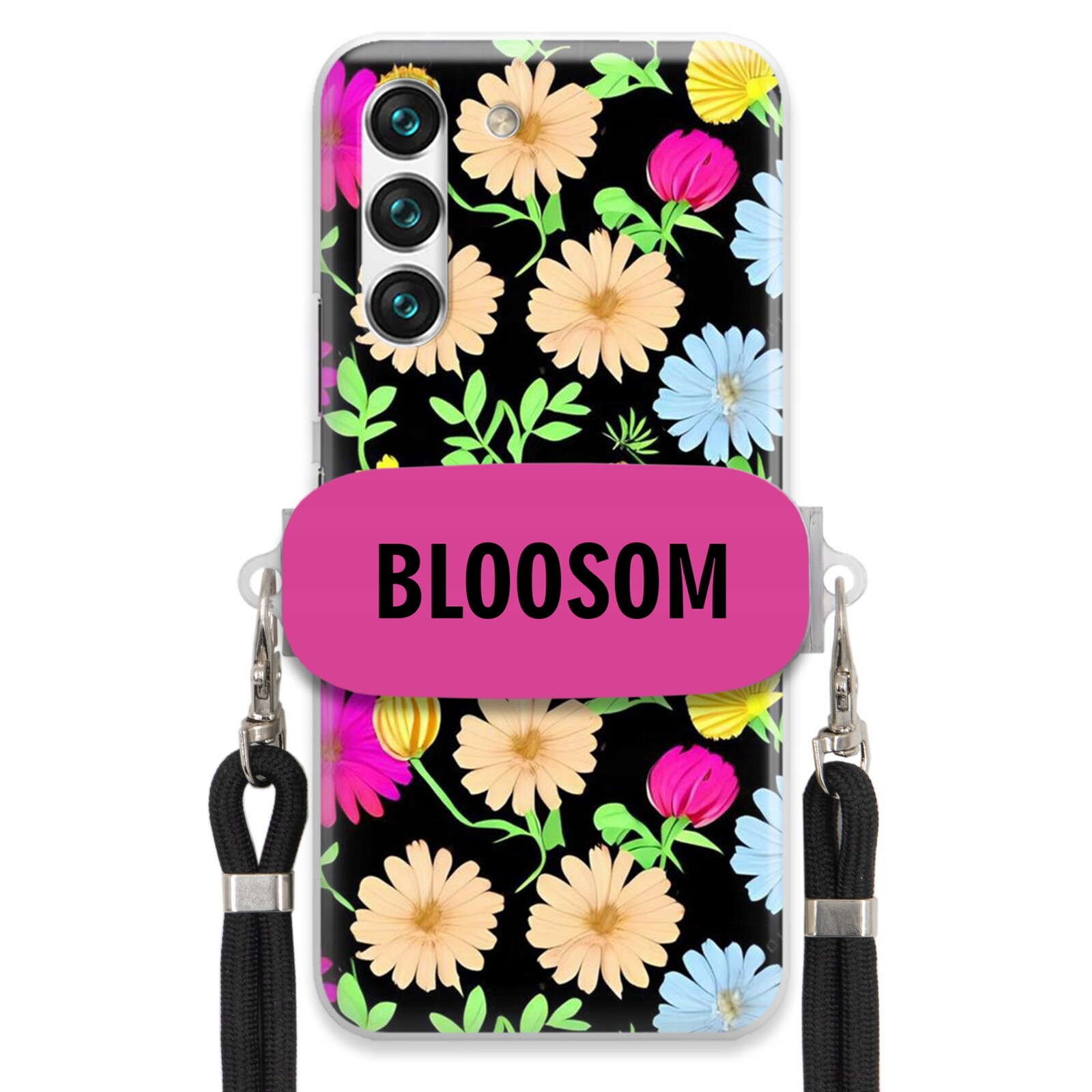 Pouzdro Crossbody Držák Pro Samsung S22 Kryt Case Květiny Bloosom Flower