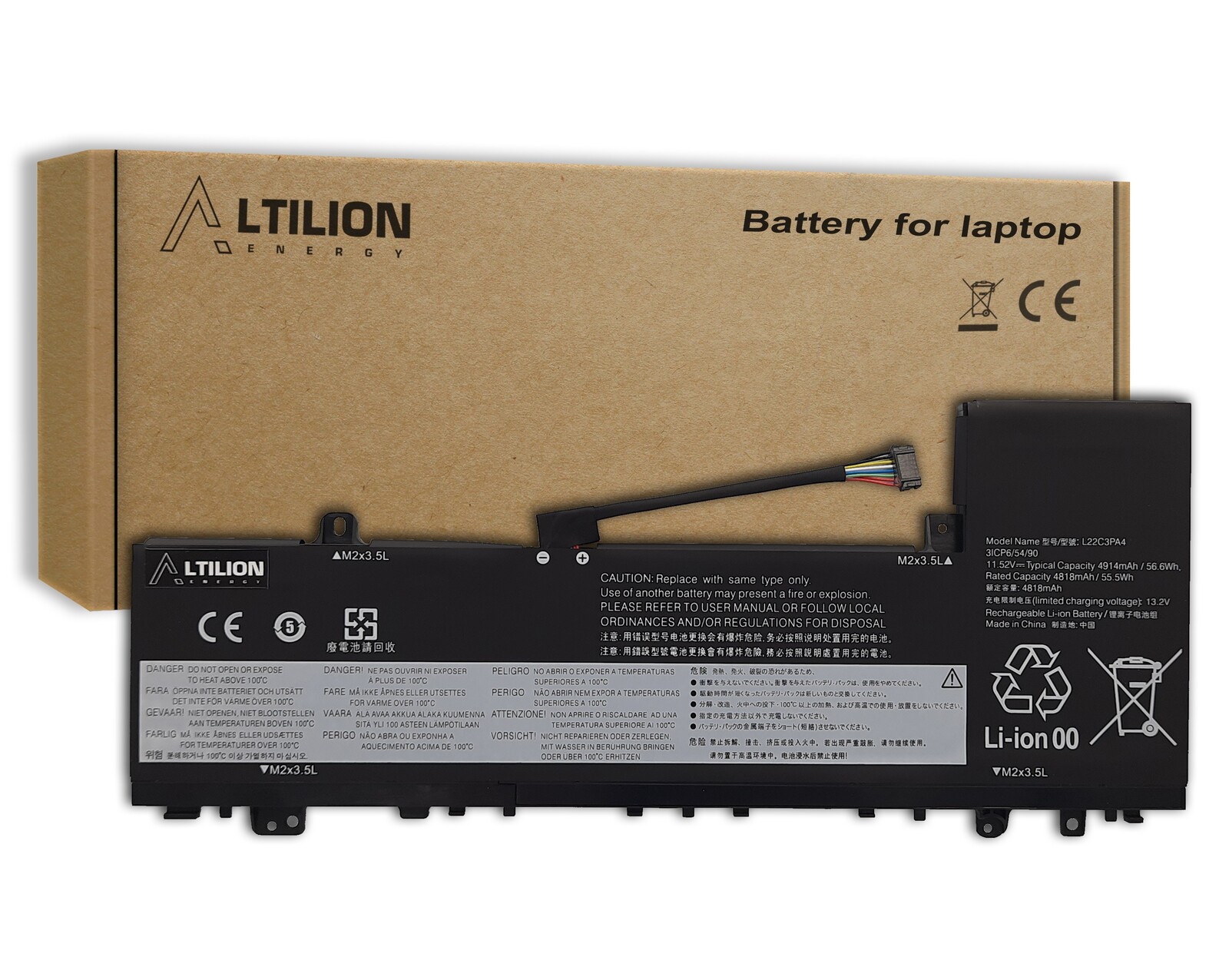Baterie L22C3PA4 pro Lenovo IdeaPad Slim 5-14ABR8 14IAH8 16IAH8 16IRL8