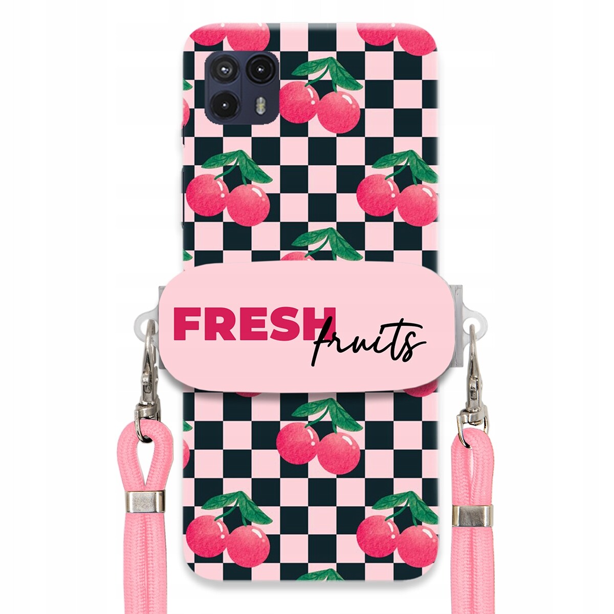Pouzdro pro Motorola G50 5G Crossbody vodítko držák na šachovnici Fresh Fruits