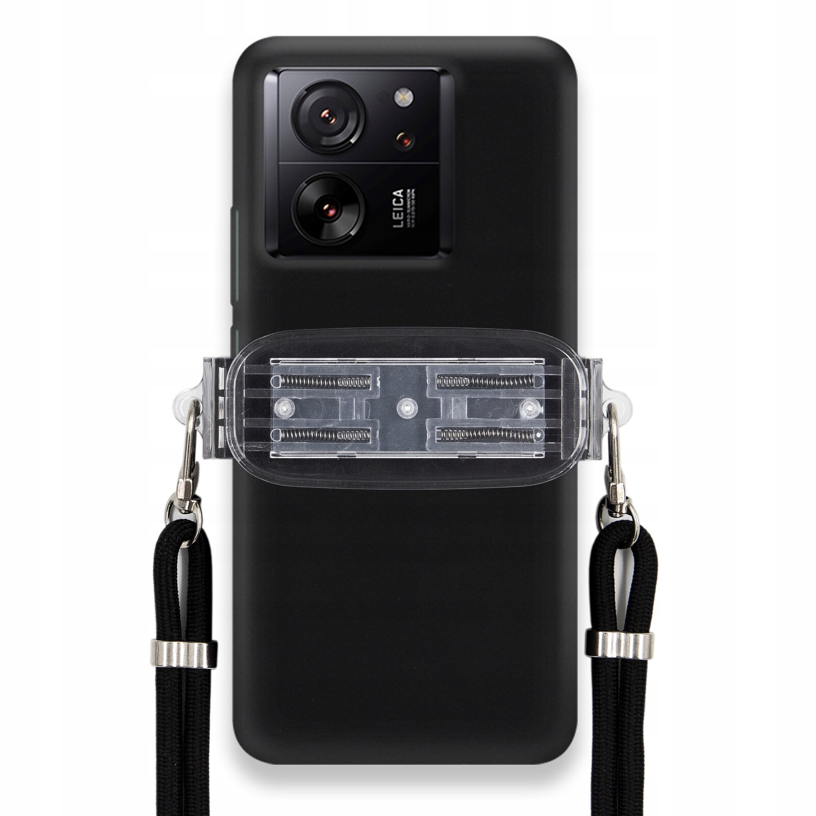 Pouzdro Pro Xiaomi 13T Smooth Case Ochranný Univerzální Držák Černá Šňůrka