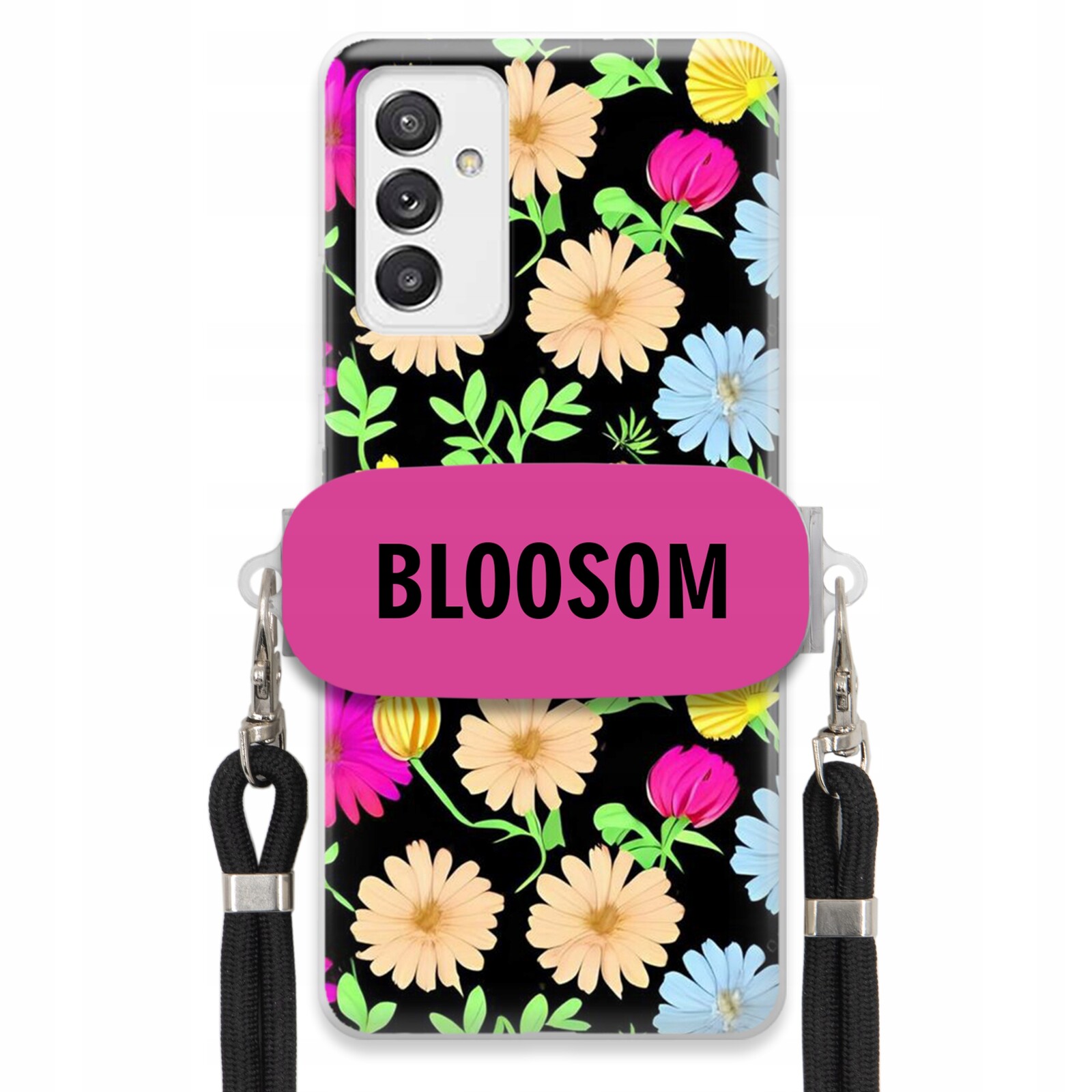 Pouzdro Crossbody Držák Pro Samsung A82 5G Kryt Case Květiny Bloosom Flower