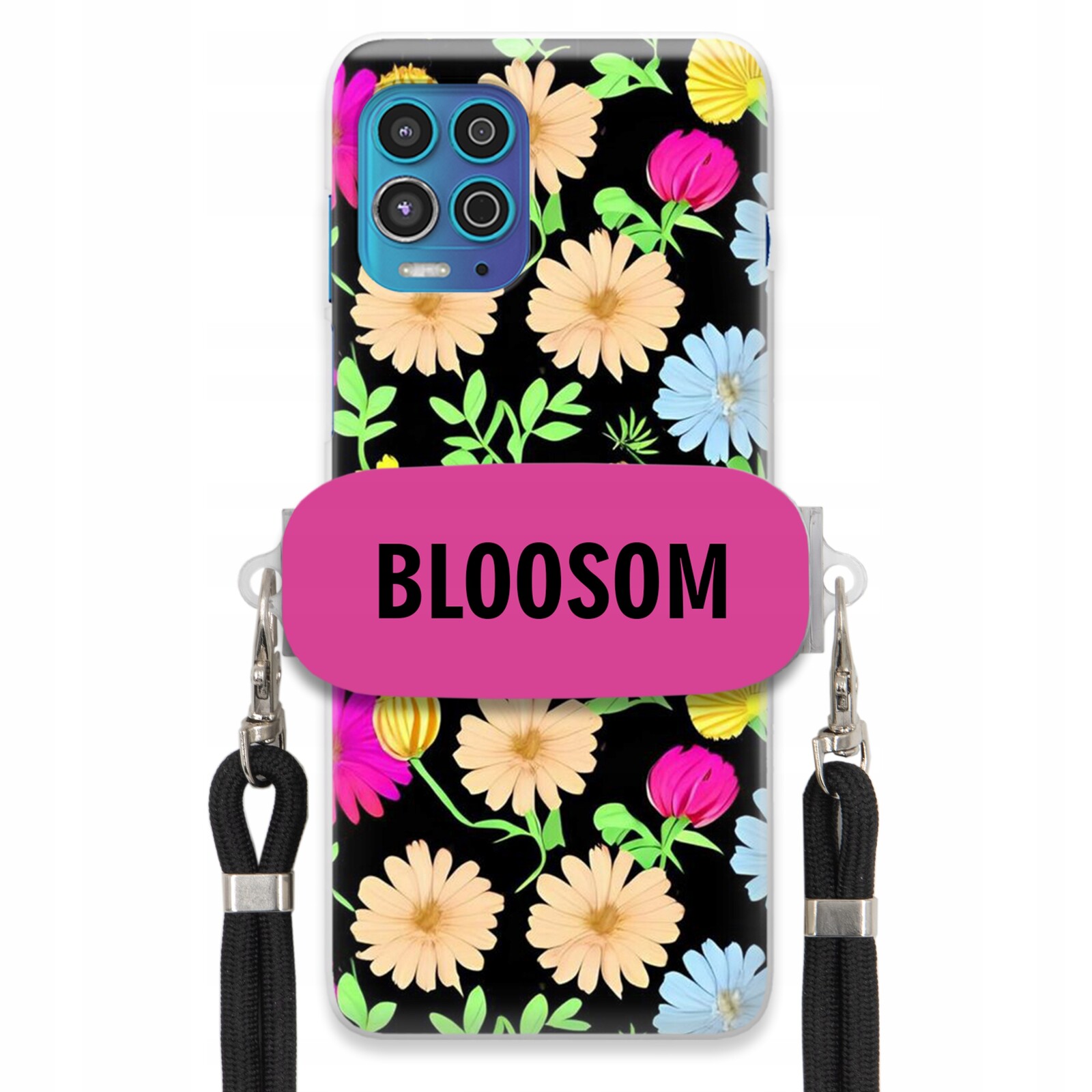 Pouzdro Crossbody Držák Pro Motorola G100 Kryt Case Květiny Bloosom Flower