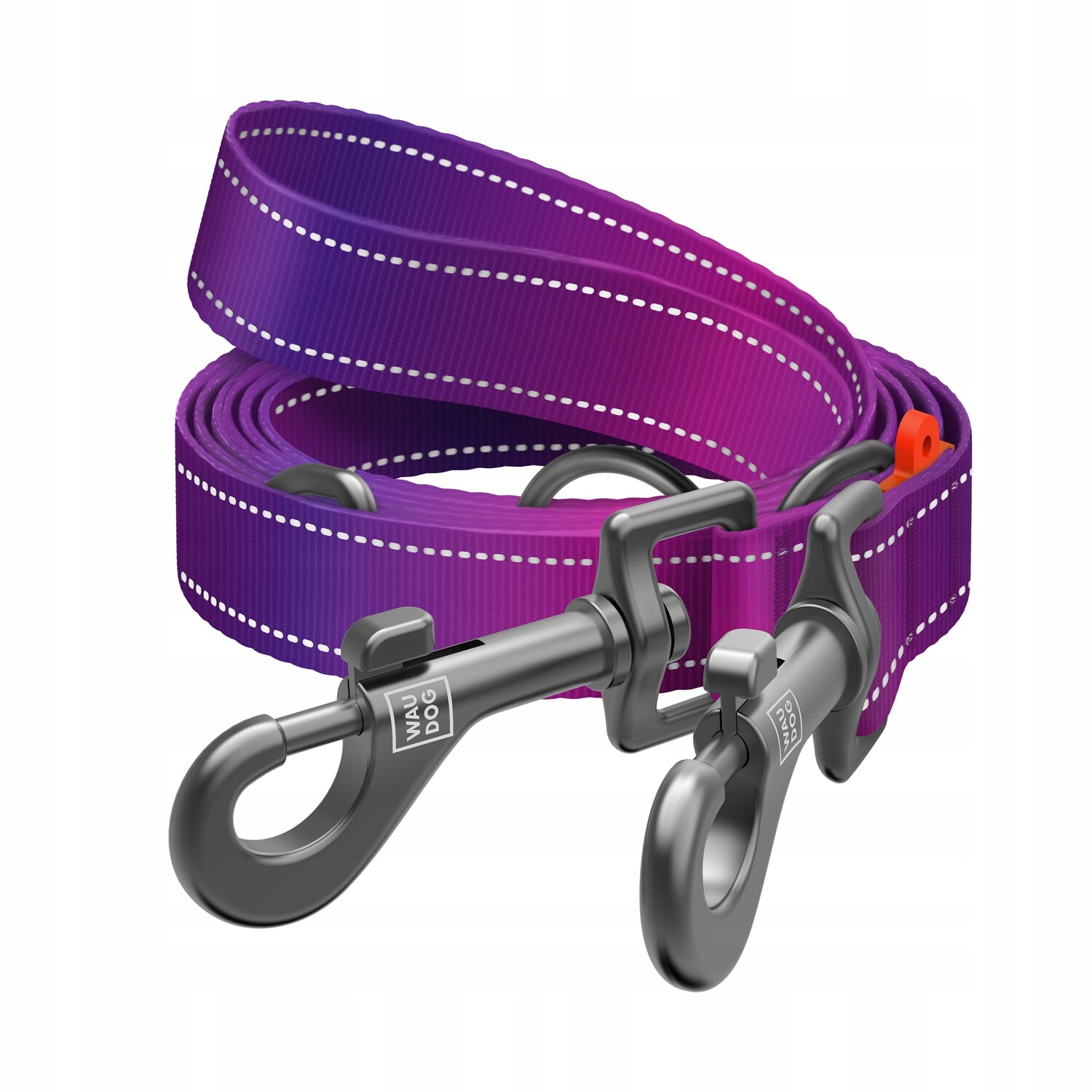 Vodítko pro psa přepínací nylonová, reflexní, fialová, M, 3 m, 20 mm