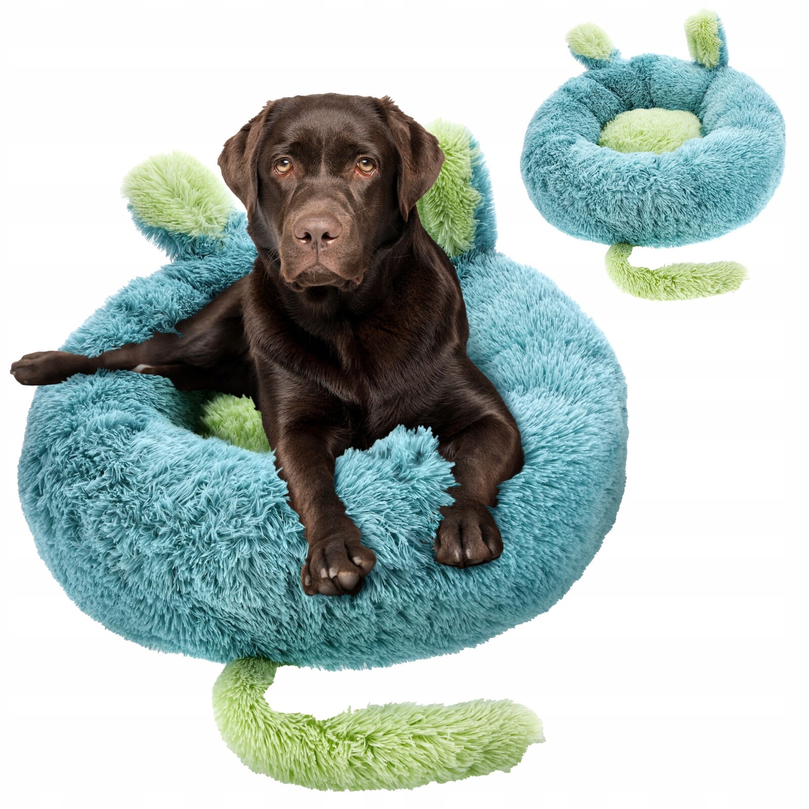 Pelíšek pro psa Potah kotec kulatá Měkký polštář 80x80 cm Chlupatý