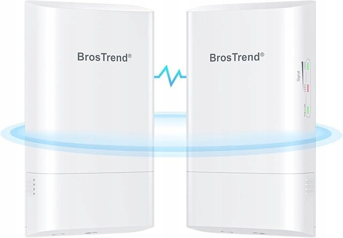 BrosTrend WiFi Bridge 5 GHz 867 Mbps, bezdrátový venkovní WiFi most