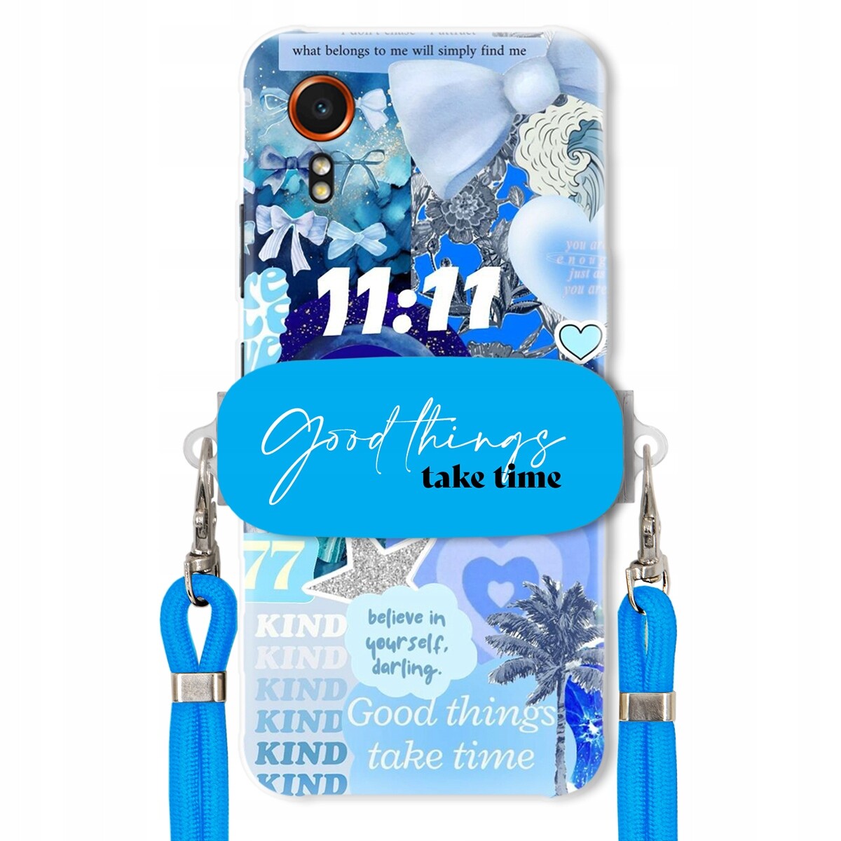 Pouzdro pro Samsung Xcover 7 Držák Vodítko Crossbody Good Things Take Time
