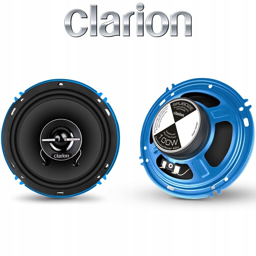Clarion SRJ602E Reproduktory do auta 16 cm 160 mm 2pásmové 100 W Max 40 W Rms