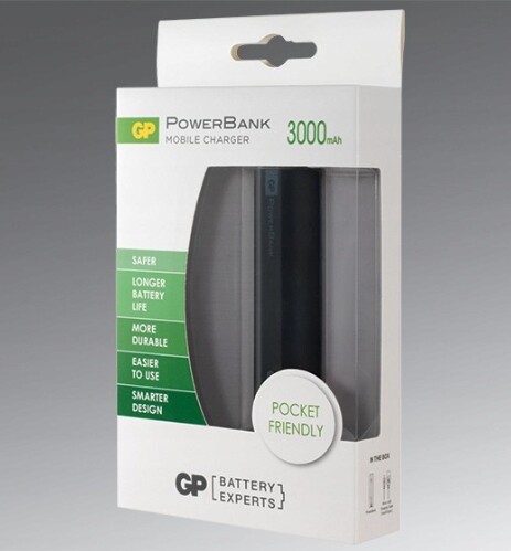Gp Batteries 3000 mAh přenosná powerbanka pro chytré telefony černá