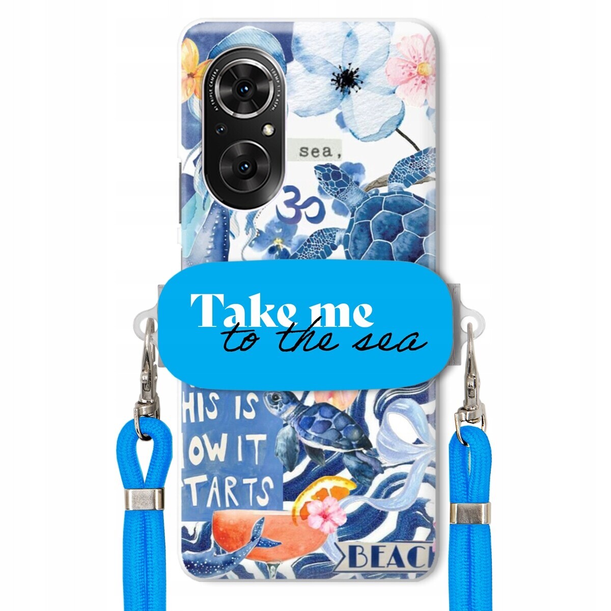 Pouzdro pro Huawei Honor 50 Se Premium Vodítko modré Držák Take Me To The Sea