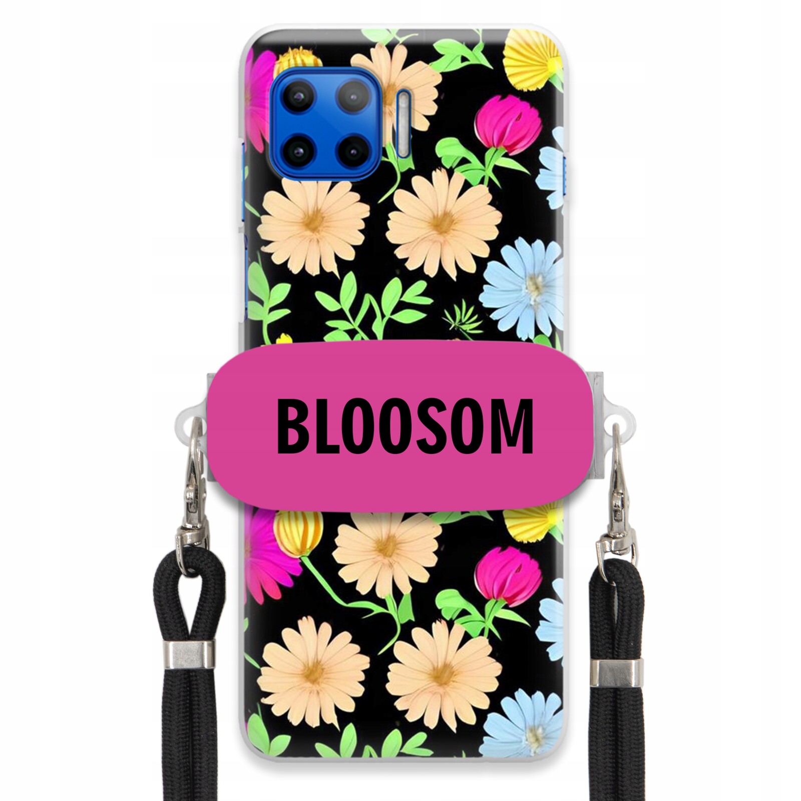 Pouzdro Crossbody Držák Pro Motorola G 5G Plus Kryt Květiny Bloosom Flower