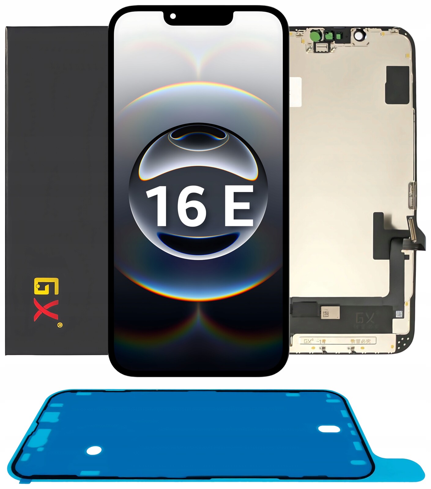 Displej pro iPhone 16E Gx Oled LCD displej A3212 A3409 A3410 těsnění