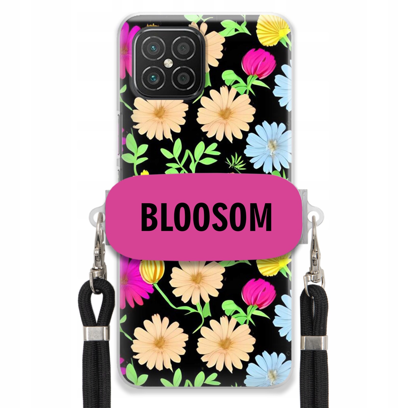 Pouzdro Crossbody Držák Pro Huawei Nova 8 Se Kryt Květiny Bloosom Flower