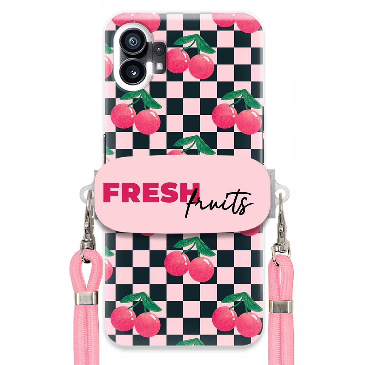 Pouzdro pro Nothing Phone 1 Crossbody vodítko držák Šachovnice Fresh Fruits