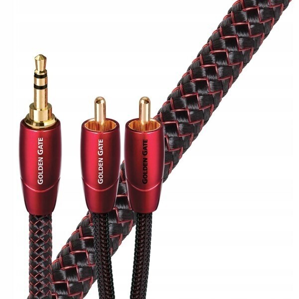 Audioquest Golden Gate Jr 0,6 m audio kabel 3,5 mm jack 2 x Rca