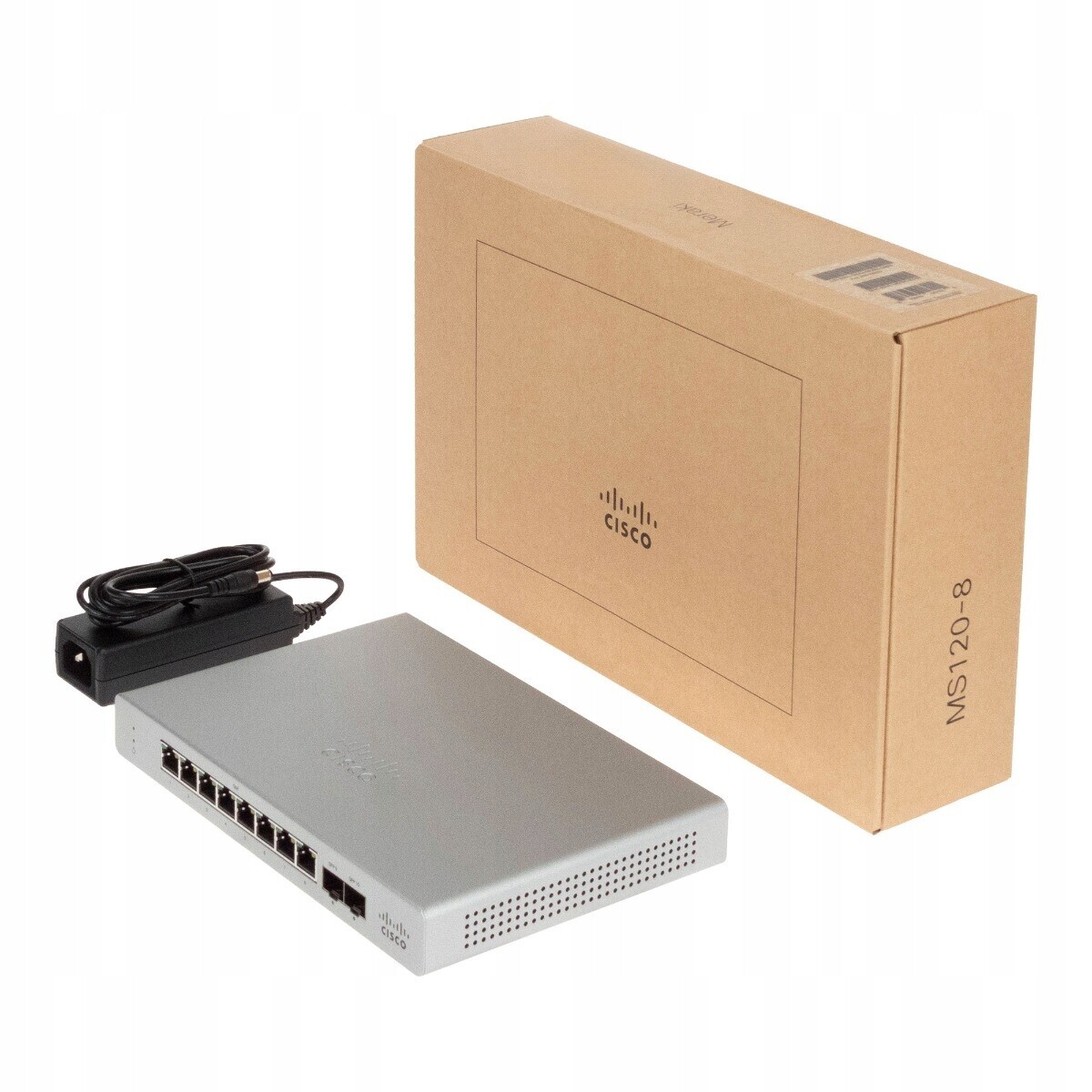 Cisco Meraki Switch 8x1GbE RJ45, 2x1GbE Sfp MS120-8-HW