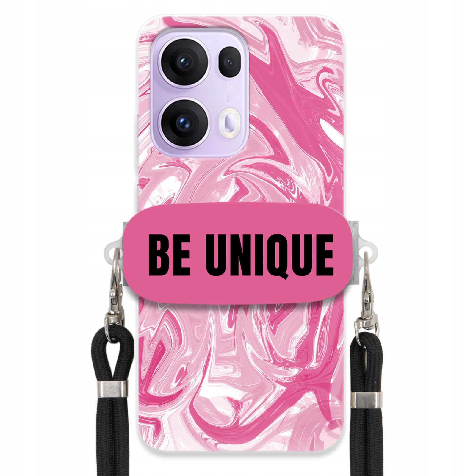 Pouzdro pro Oppo Reno 13 Pro 5G Case Uchytky Šňůrka Černá Růžová Mramorová Unique