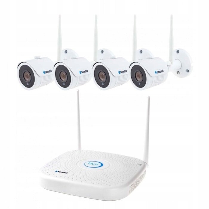 WiFi kamerový systém Secutek SLG-WIFI2108PGE4FE200 4x2Mpix kamera, Nvr