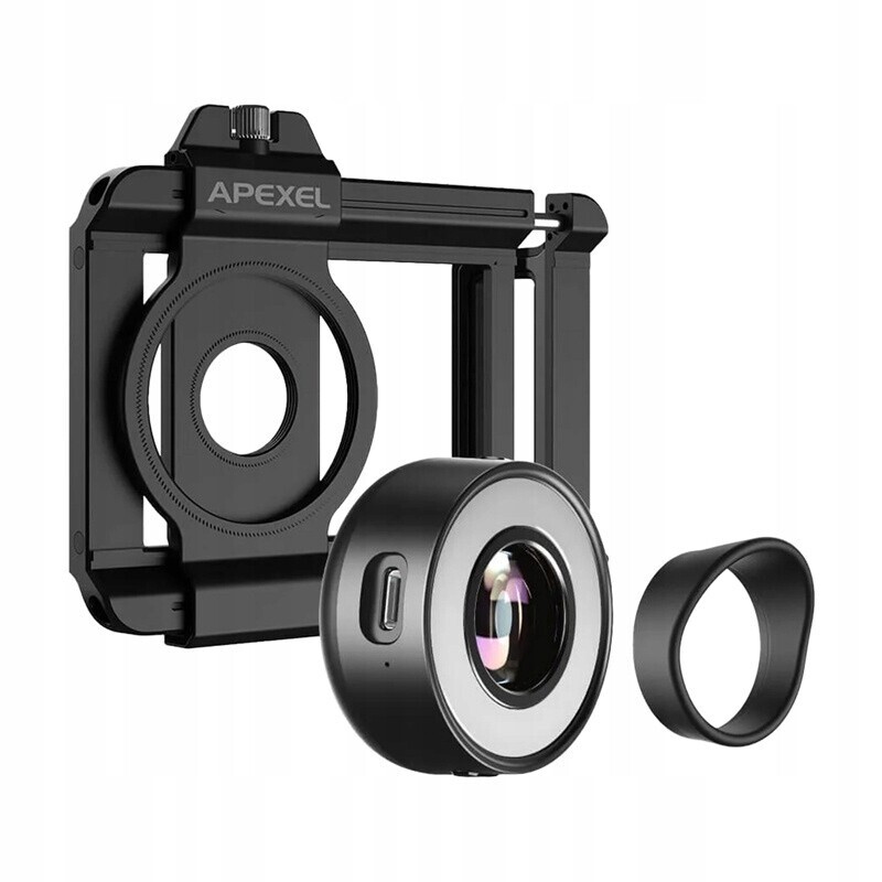 Objektiv pro telefon Apexel JeweLens makro 120x s Led lampou