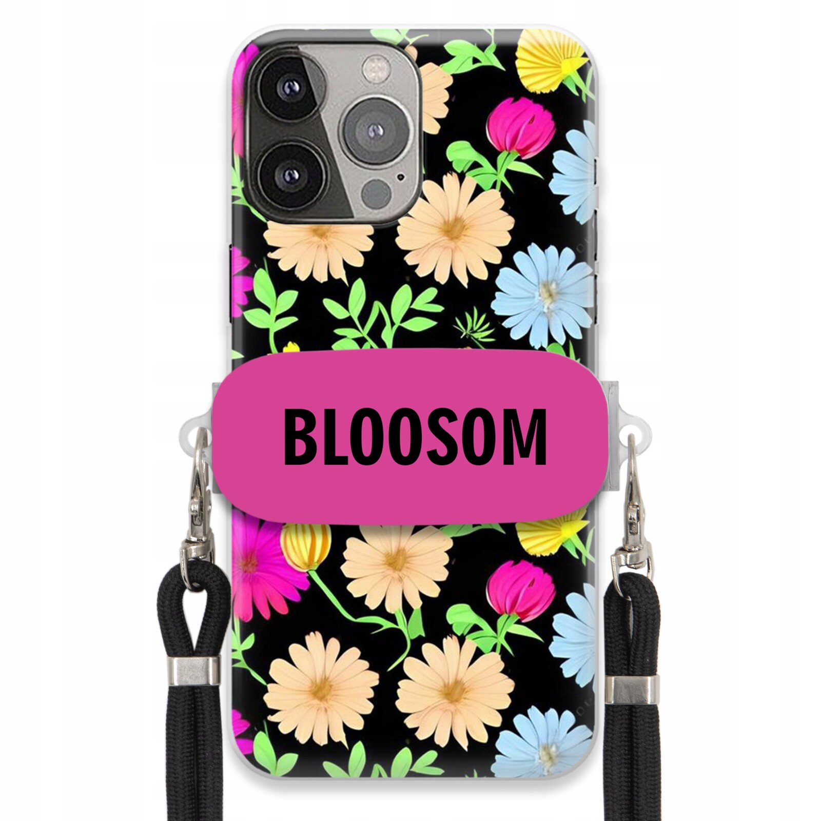 Pouzdro Crossbody Držák Pro Iphone 13 Pro Max Kryt Květiny Bloosom Flower