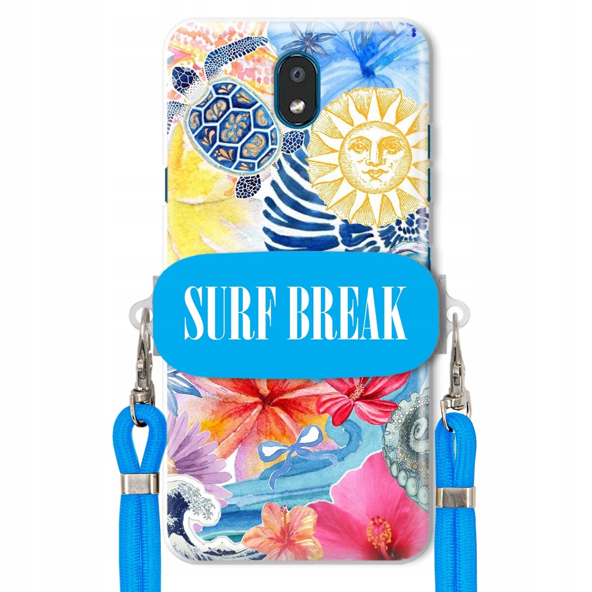Pouzdro pro Lg K30 2019 Modré Crossbody vodítko Držák Surf Break Lata