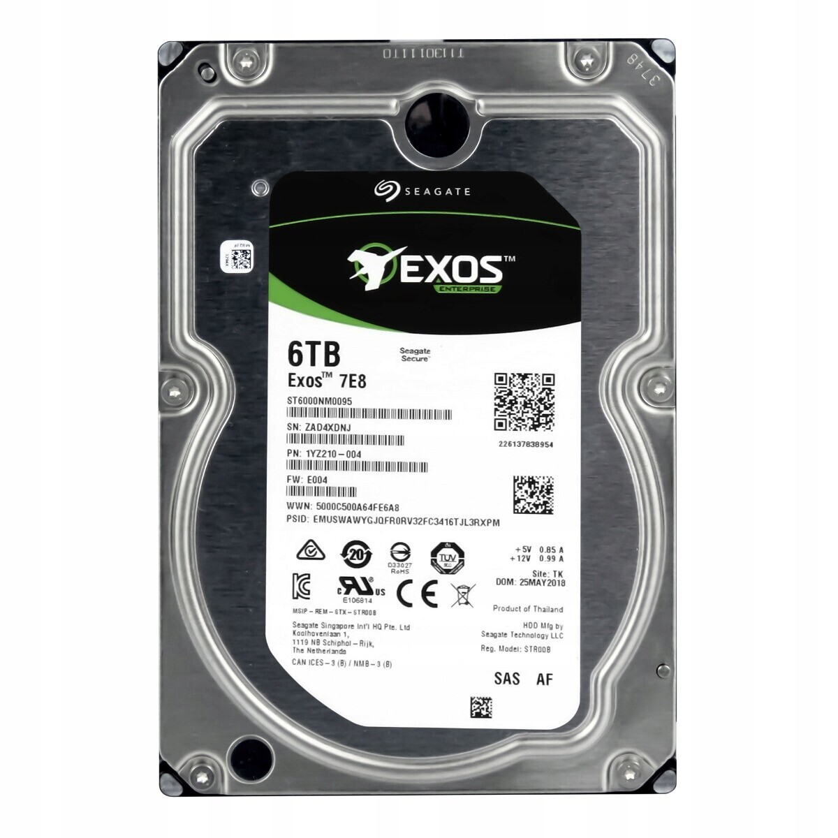 Seagate Exos 7E8 6TB 7.2K 256MB SAS-3 3.5'' ST6000NM0095