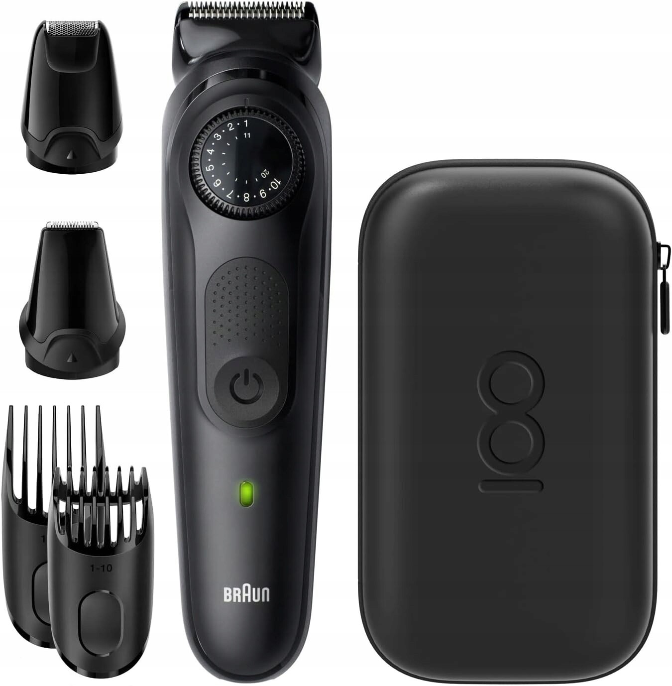 Braun BeardTrimmer BT7 Design Edition zastřihovač vousů, černý
