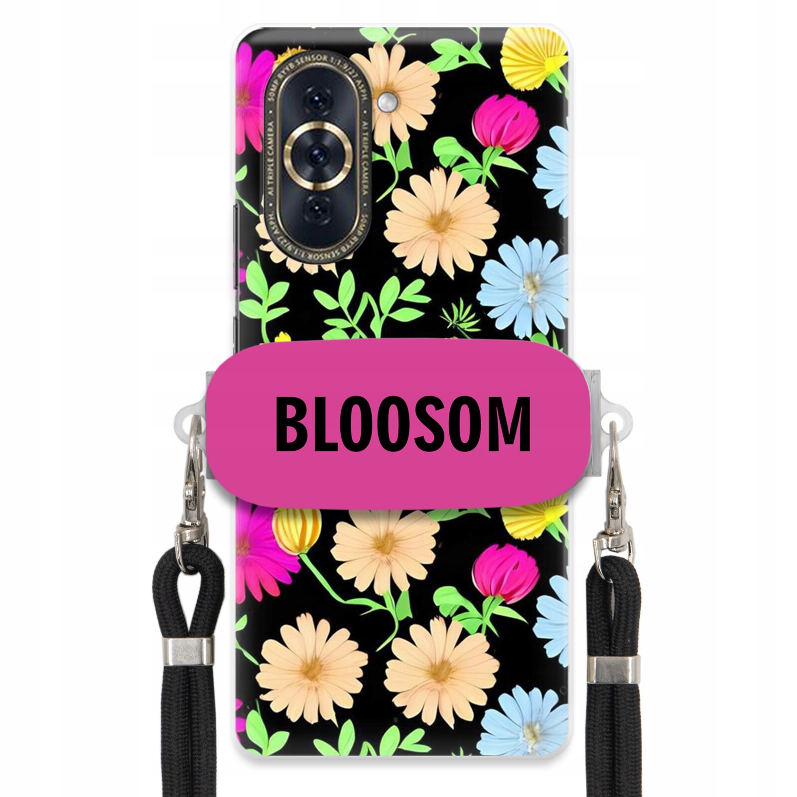 Pouzdro Crossbody Držák Pro Huawei Nova 10 Kryt Case Květiny Bloosom Flower