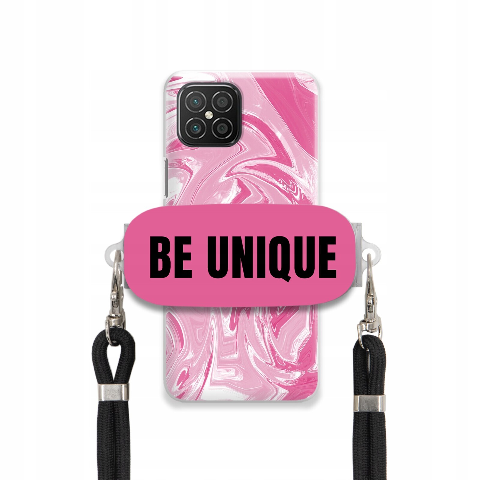 Pouzdro pro Huawei Nova 8 Se Case úchytka na šňůrku Černá Růžová Mramorová Unique