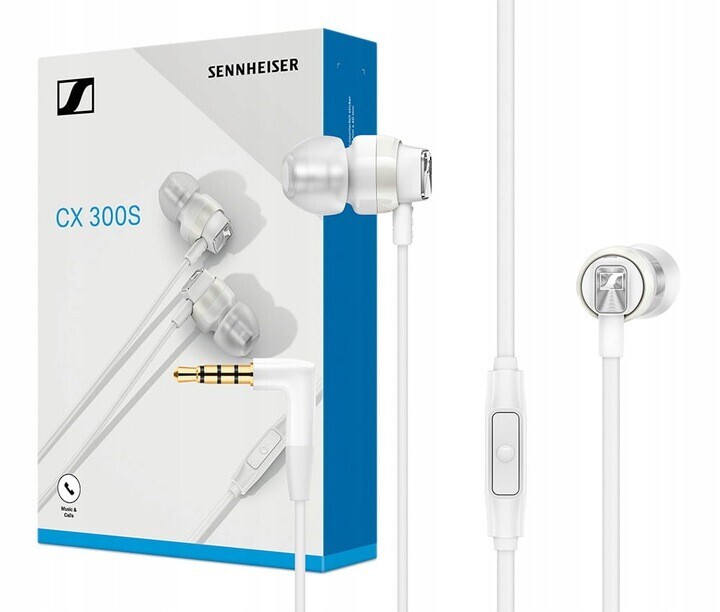Sennheiser CX 300S White In-ear Sluchátka Bílá s dálkovým ovládáním Mikrofon Pouzdro