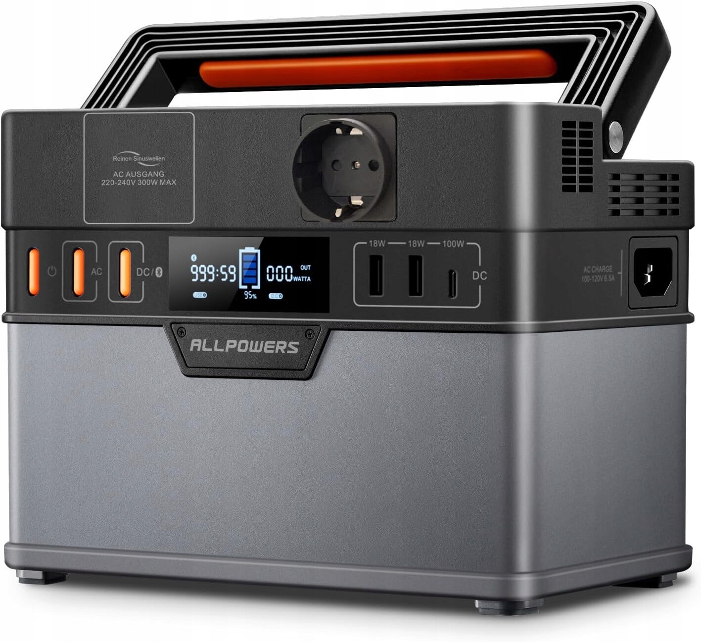 Powerbanka Napájecí Stanice Sklad Energie 300 W 288 Wh 78000 mAh Přenosná