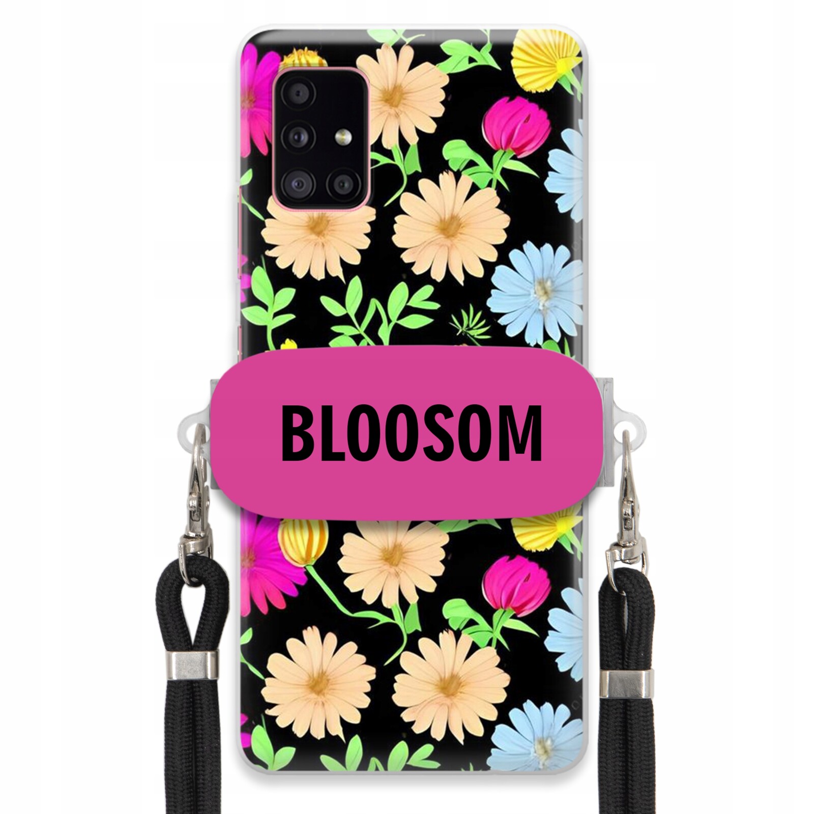 Pouzdro Crossbody Držák Pro Samsung A51 5G Kryt Case Květiny Bloosom Flower