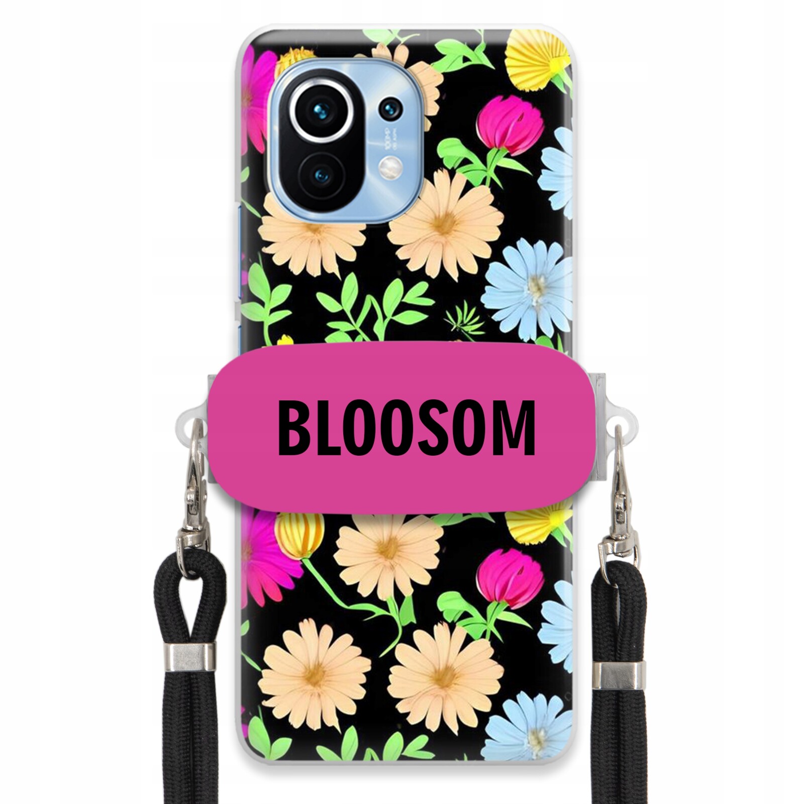 Pouzdro Crossbody Držák Pro Xiaomi MI 11 Módní Kryt Květiny Bloosom Flower