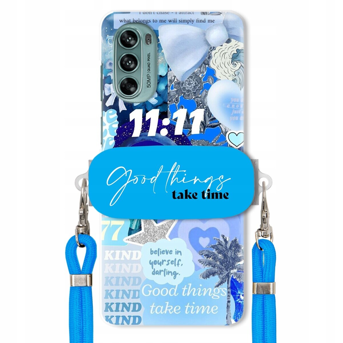Pouzdro pro Motorola G62 5G Držák Crossbody vodítko Good Things Sea Léta