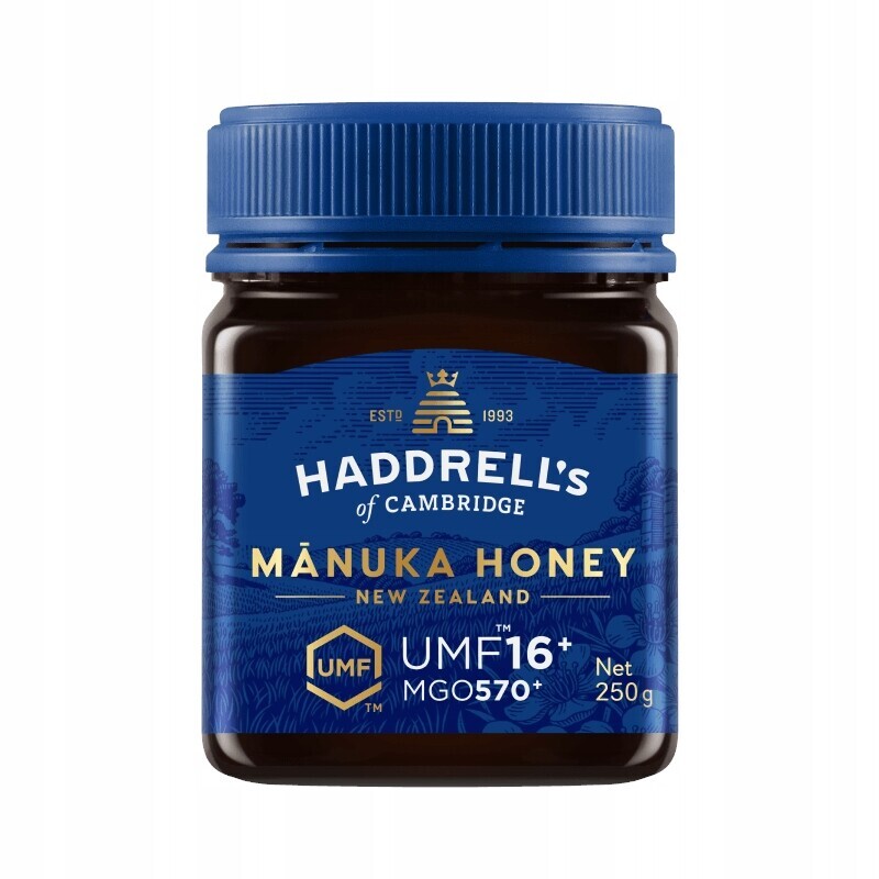 Haddrell's Med Manuka UMF16+ MGO570 přírodní podpora zdraví 250 g