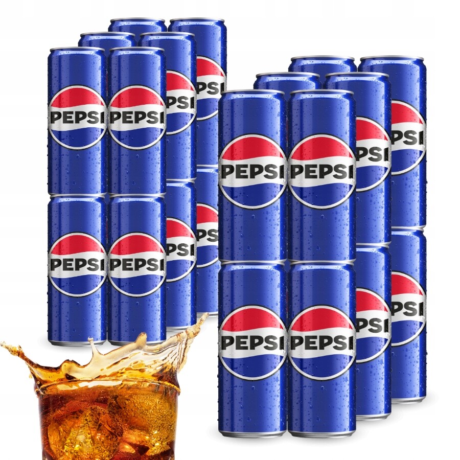 Set 24x Sycený nápoj Pepsi plechovka 330 ml