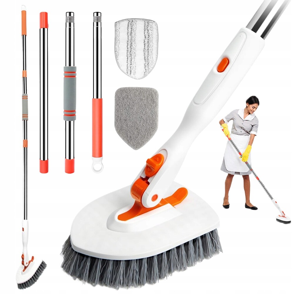 Kartáč Na Čištění Koupelnových Podlah S Nastavitelnou Rukojetí 66-132 CM