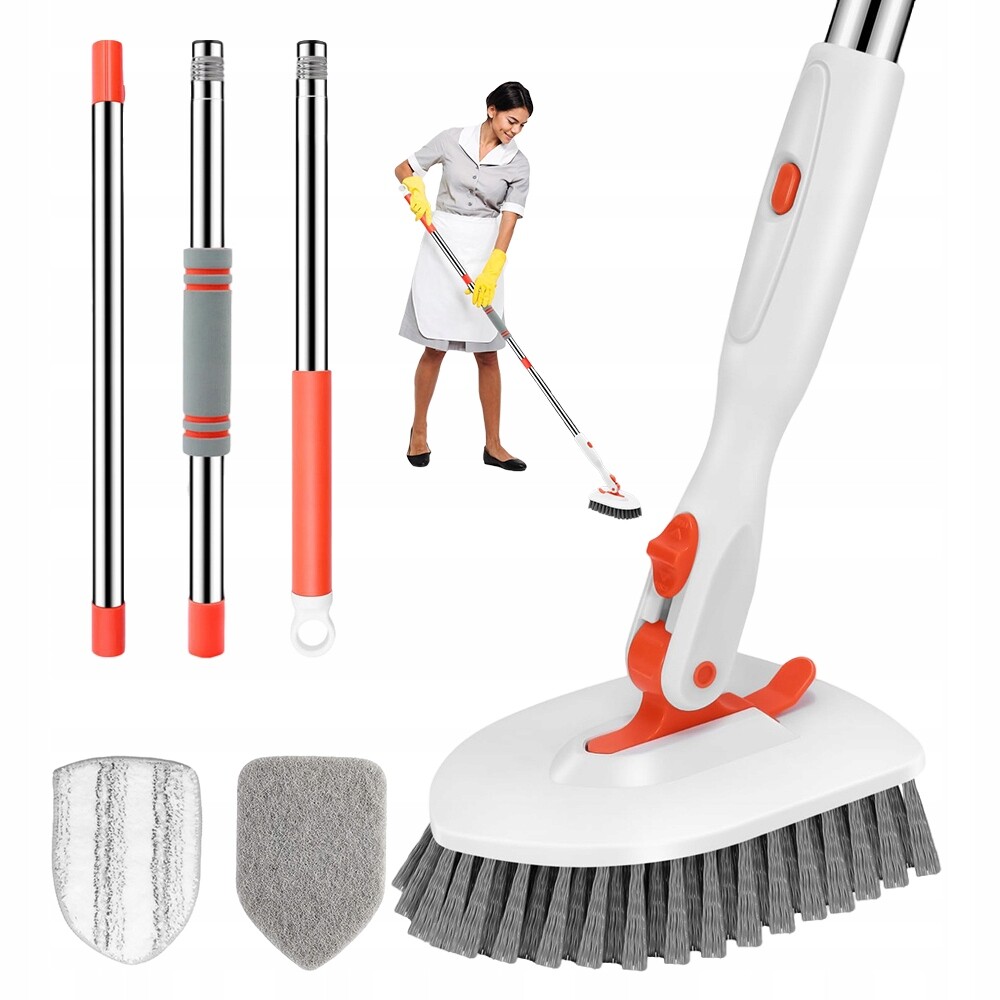 Multifunkční Kartáč 3V1 Sada Mikrovlákno Teleskopický Kartáč