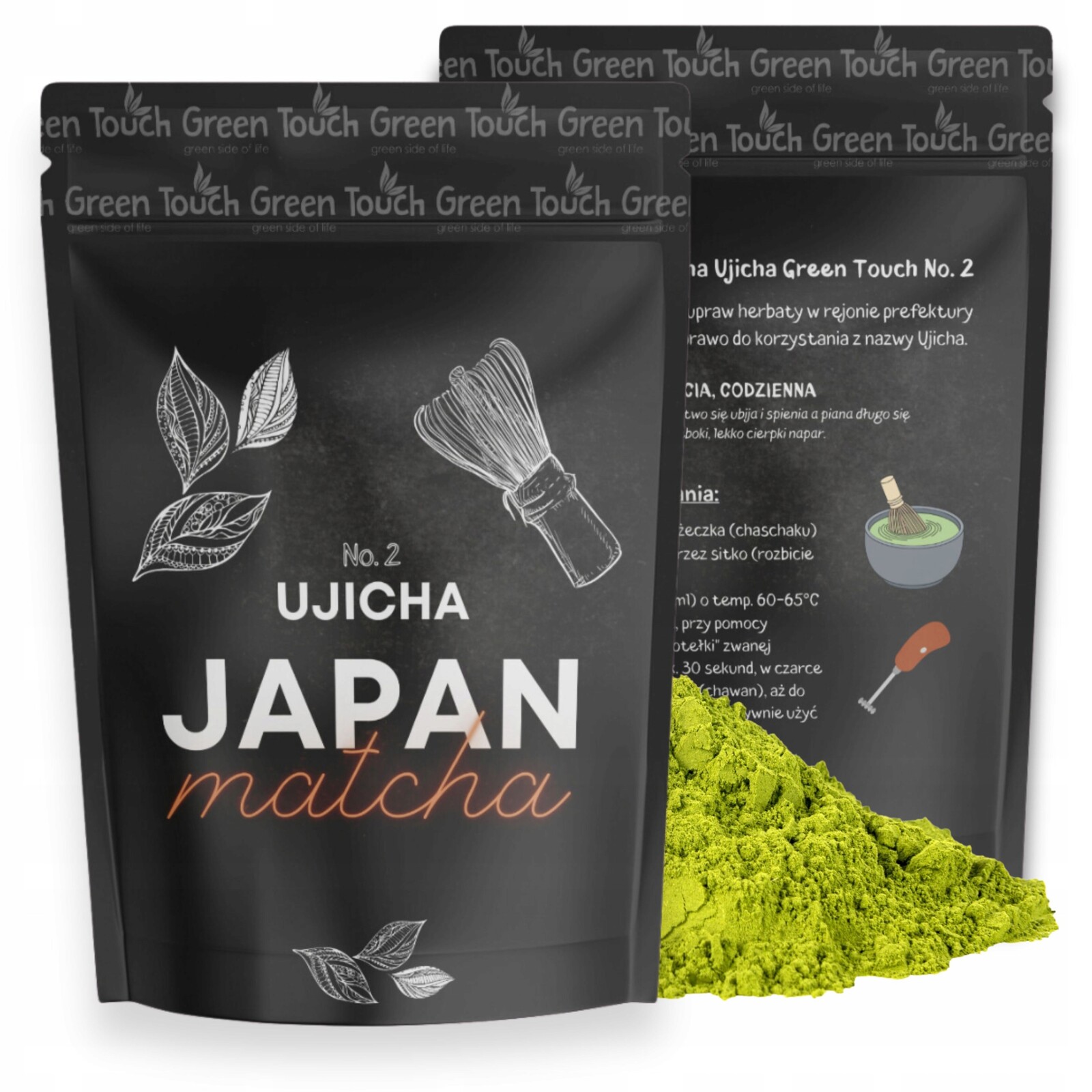 Čaj matcha japonský 100 g Ujicha denní Green Touch Uji Kyoto