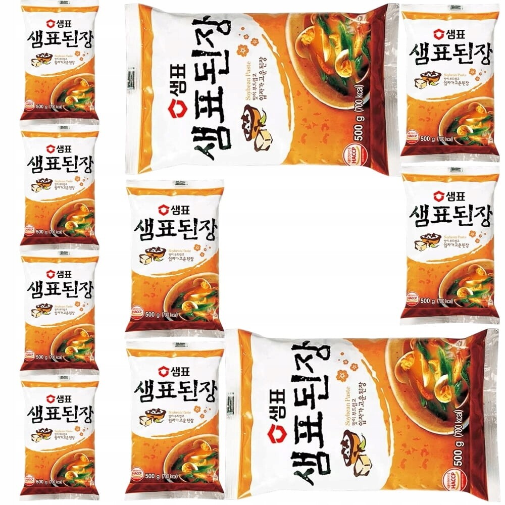10 x Korejská sójová pasta na polévku Miso Korean Paste Miso 500 g Sempio