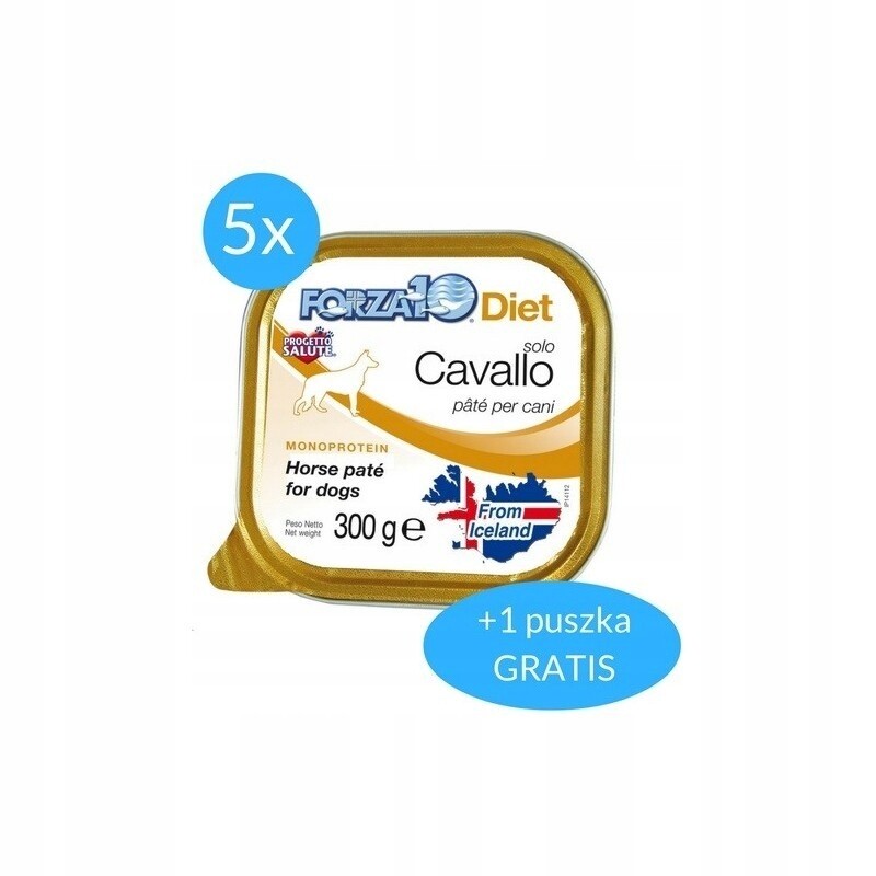 Forza10 Solo dieta pro koně psa 5x300 g 300 g Bonus