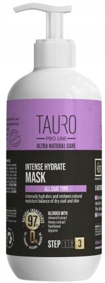 Tauro Pro Line Ultra Natural Care maska na srst pro psa kočku 400 ml