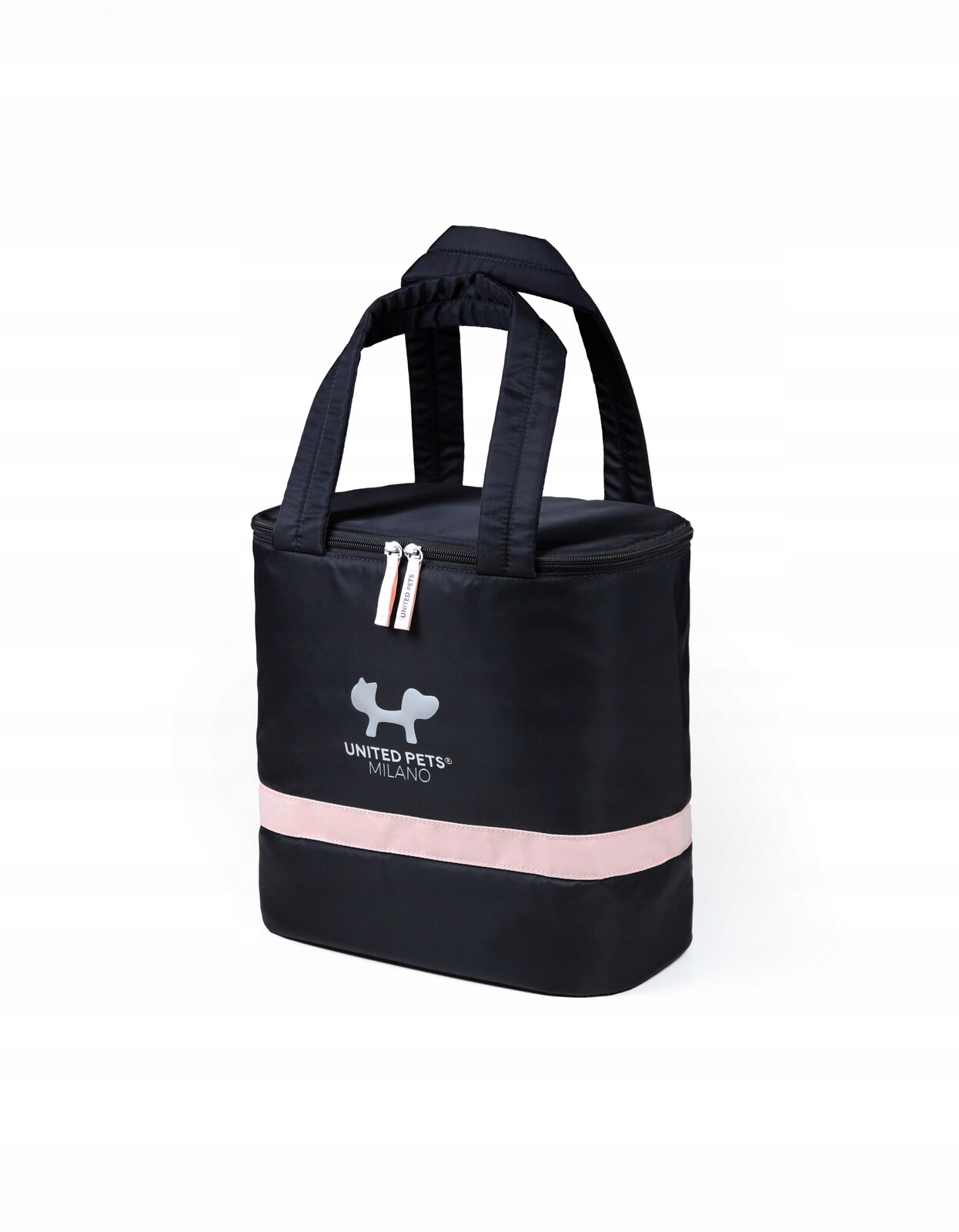 United Pets – Elegantní cestovní taška na hračky a doplňky, černá a růžová
