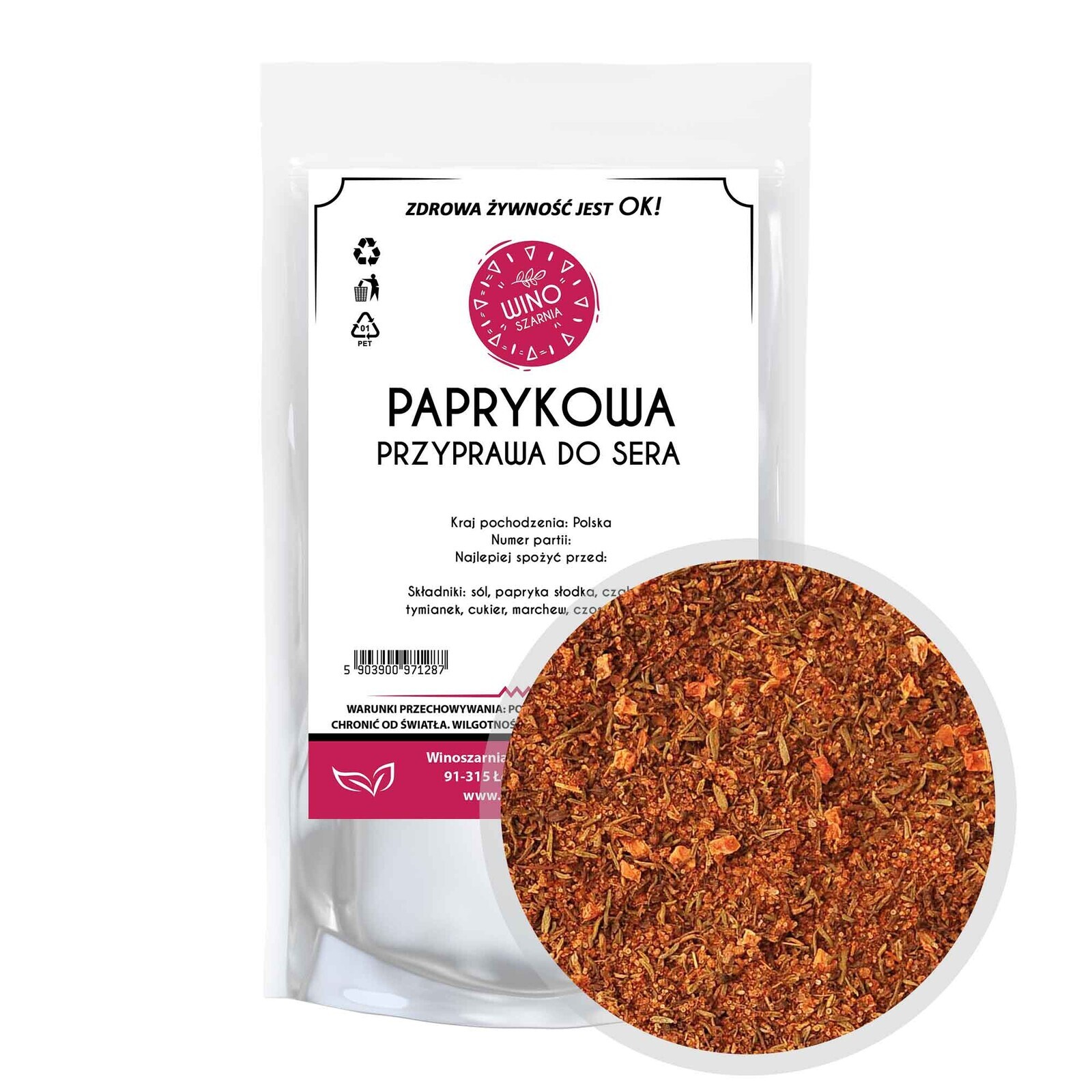 Směs koření na paprikový sýr 1 kg