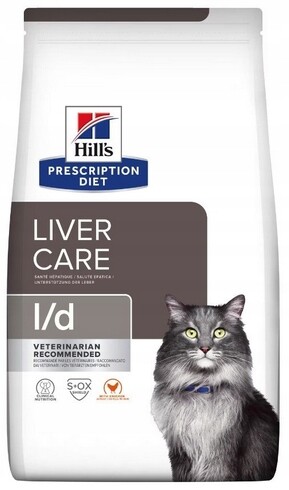 Hill's Pd l/d jaterní péče, kuře, pro kočky 1,5 kg