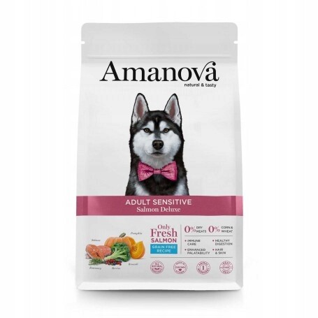 Amanova Dog Adult Sensitive Salmon Deluxe losos 2 kg