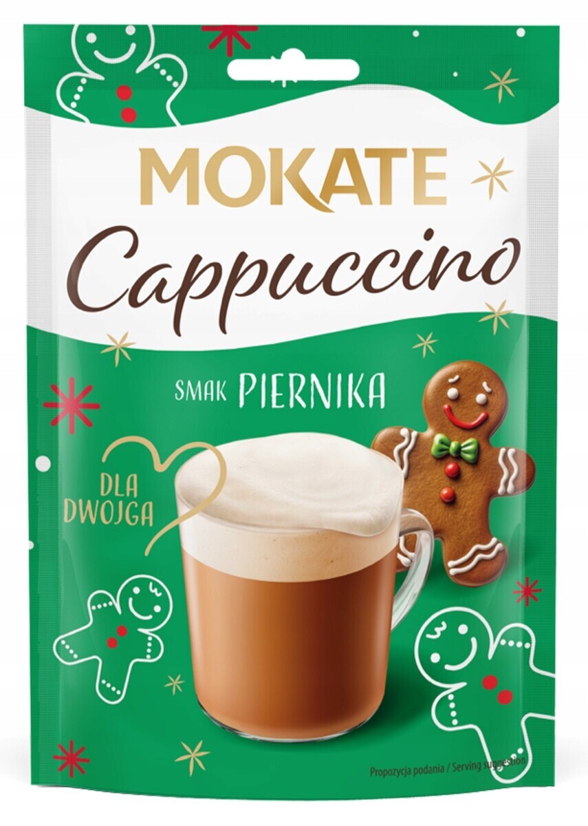 22 x Lahodná Káva Cappuccino s perníkem Vánoční nadýchaná pěna 40 g